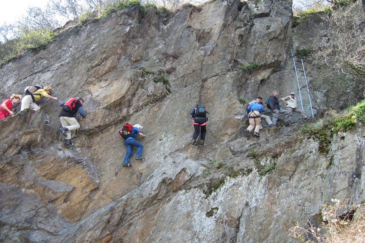 Klettersteig Boppard Menschen