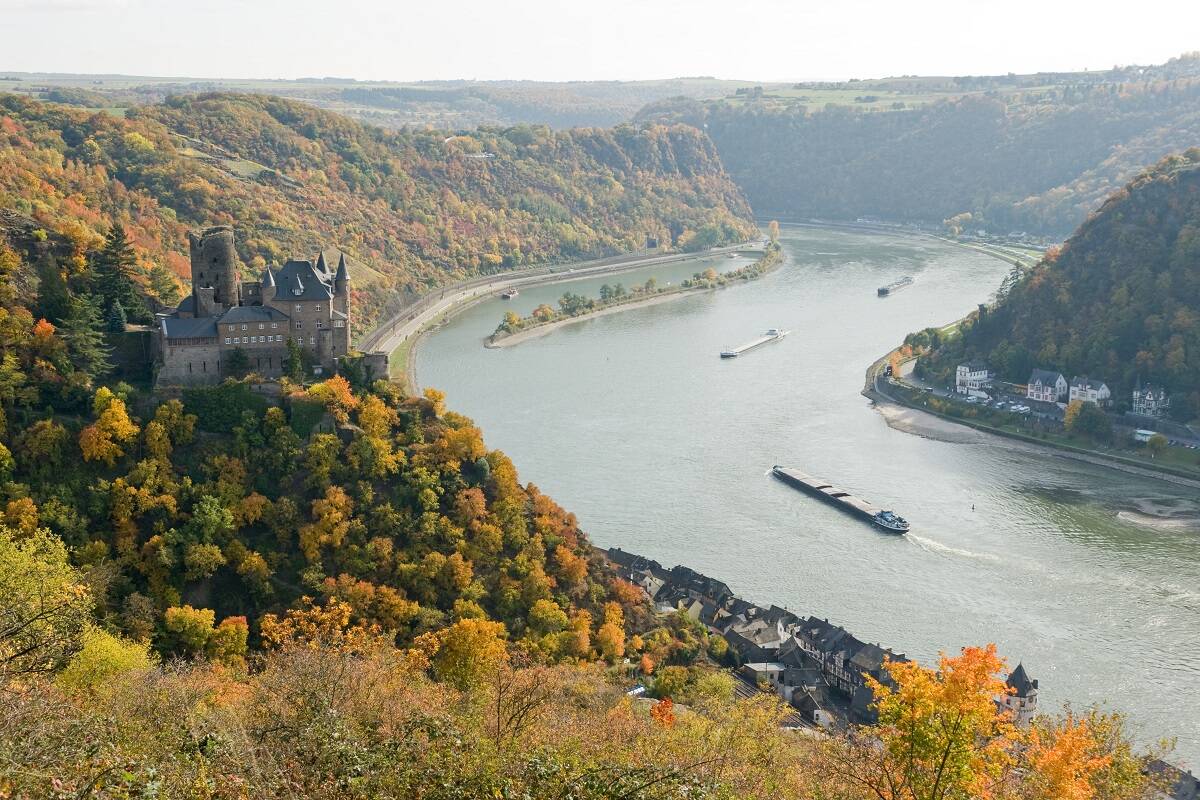 Rheinsteig Dreiburgenblick
